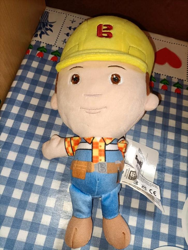 Grappige Bob de Bouwer knuffel Nieuw met kaartje, Kinderen en Baby's, Speelgoed | Knuffels en Pluche, Ophalen of Verzenden