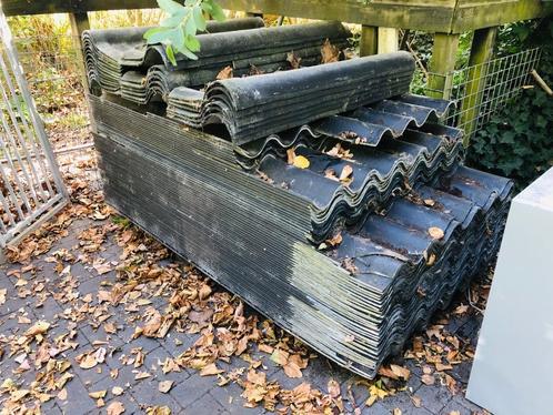 Asbestvrije vezelcement platen div. afmetingen nette staat, Doe-het-zelf en Verbouw, Dakpannen en Dakbedekking, Zo goed als nieuw