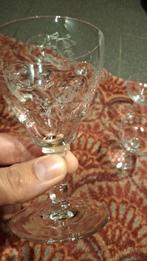 Vintage Borrelglaasjes met Bloemen, Ophalen of Verzenden, Zo goed als nieuw, Borrel- of Shotglas