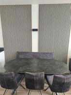 keramiek eettafel set, Huis en Inrichting, Ophalen, Zo goed als nieuw, 6 tot 8 stoelen