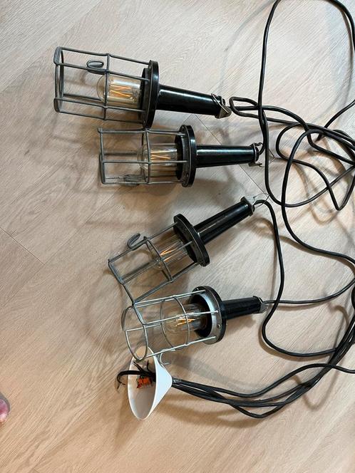 Industriële hanglampen, Huis en Inrichting, Lampen | Hanglampen, Gebruikt, 50 tot 75 cm, Kunststof, Ophalen of Verzenden