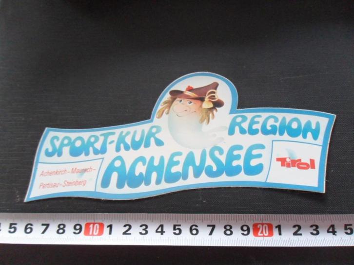 sticker Oostenrijk Tirol ACHENSEE Achenkirch Maurach Pertisa, Verzamelen, Stickers, Zo goed als nieuw, Bedrijf of Vereniging, Ophalen