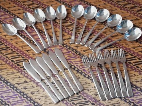 Mooi antiek 24 delig Gladwin silverplate bestek uit Engeland, Antiek en Kunst, Antiek | Bestek, Ophalen of Verzenden