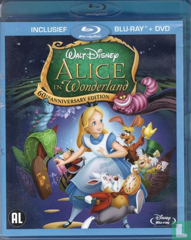Alice In Wonderland (Blu-ray), Cd's en Dvd's, Blu-ray, Zo goed als nieuw, Tekenfilms en Animatie, Ophalen of Verzenden