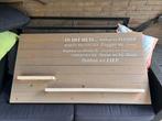 Houten wandbord met tekst … en ruimte voor snuisterijen, Huis en Inrichting, Ophalen, Gebruikt