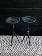 Stoer & Sober Kandelaren - Set van 2, Gebruikt, 25 tot 50 cm, Zwart, Ophalen of Verzenden