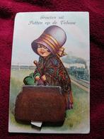 1930 putten veluwe meisje met reistas uitvouwbaar, Verzenden, 1920 tot 1940, Gelderland