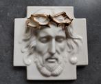 Jezus met gouden doornenkroon, wandobject, Antiek en Kunst, Ophalen of Verzenden