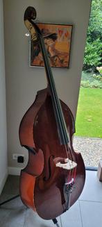 3/4 Contrabas, massief bovenblad,  speelklaar, Muziek en Instrumenten, Strijkinstrumenten | Contrabassen, Ophalen of Verzenden