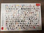 Trefl puzzel katten poezen 1000, Ophalen of Verzenden, 500 t/m 1500 stukjes, Zo goed als nieuw