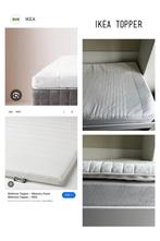IKEA Queen Bed Topper, Ophalen of Verzenden, Zo goed als nieuw, Tweepersoons