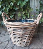 Plantenmand Bloembak rotan D34 Tuinmand Bloemenmand Nieuw, Tuin en Terras, Bloempotten, 25 tot 40 cm, Overige materialen, Rond