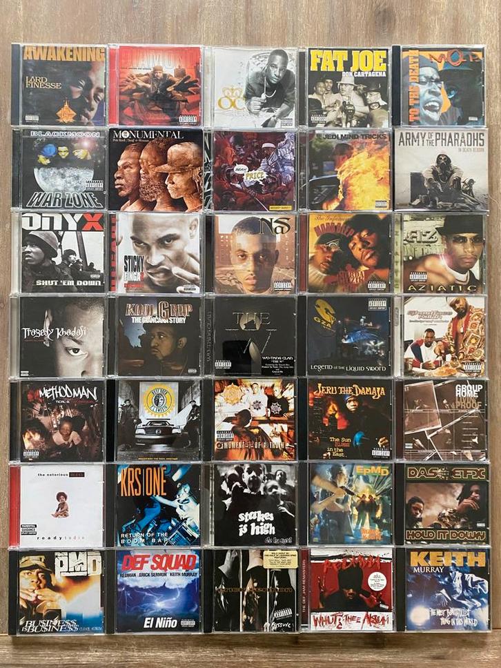 Grote Collectie Hip-Hop CD's: meer dan 8000 titels te koop, Cd's en Dvd's, Cd's | Hiphop en Rap, Gebruikt, 1985 tot 2000, Ophalen of Verzenden
