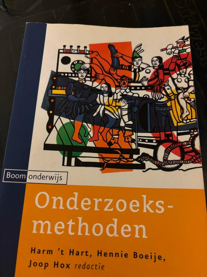 Onderzoeksmethoden - Harm 't Hart, Boeije, Hox, Boeken, Studieboeken en Cursussen, Zo goed als nieuw, HBO, Gamma, Ophalen of Verzenden