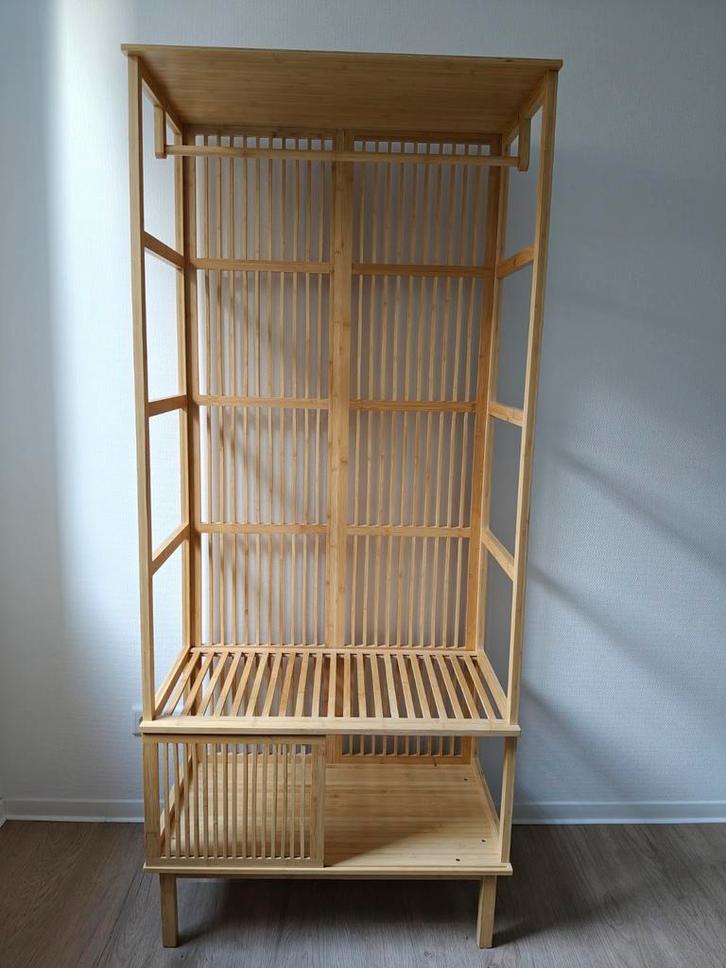 Stijlvol Bamboe Kledingrek / Halmeubel [en.casa] Vemb, Huis en Inrichting, Kasten | Kledingkasten, Zo goed als nieuw, 150 tot 200 cm