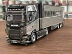 WSI Scania Next Gen R.Leus met Veetrailer, Hobby en Vrije tijd, Modelauto's | 1:50, Ophalen of Verzenden, Nieuw, Bus of Vrachtwagen