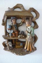 Retro Wandreliëf '' MARKTKOOPMAN '' van A.S.V, Ophalen of Verzenden