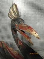 Antiek Beeld uit Indonesië Paradijsvogel Bird Tempelornament, Antiek en Kunst, Kunst | Beelden en Houtsnijwerken, Ophalen of Verzenden