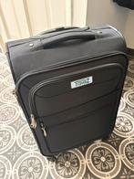 Handbagage koffertje 55cm zwart, 50 tot 60 cm, Zo goed als nieuw, Zacht kunststof, 35 tot 45 cm