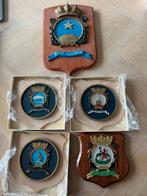 Collectie van 5 diverse marine schildjes, Antiek en Kunst, Ophalen