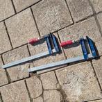 2 lijmklemmen 59cm lang, Doe-het-zelf en Verbouw, Ophalen, Zo goed als nieuw