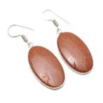 zilver oorbellen goudsteen, Hangers, Overige kleuren, Verzenden, Nieuw