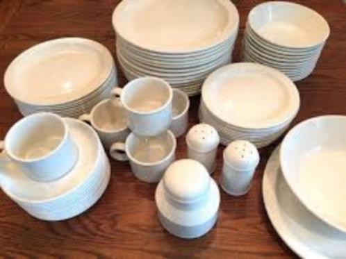 Compleet Midwinter Stonehenge Plain White servies zeer gaaf., Huis en Inrichting, Keuken | Servies, Zo goed als nieuw, Compleet servies