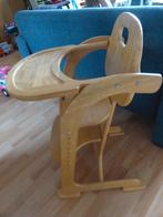 T.k. Houten Kinderstoel met Eetblad., Ophalen, Gebruikt, Meegroeistoel, Afneembaar eetblad