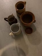 Lot van 4, aardewerk uit Frankrijk en Duitsland, brocante, Ophalen