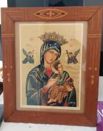 Oude religieuze prent in lijst, Antiek en Kunst, Ophalen
