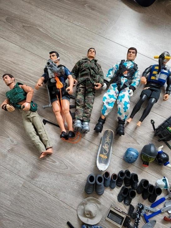 Actionman poppen mrt accessoires, Ophalen of Verzenden, Zo goed als nieuw
