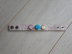 Noosa Amsterdam armband leer wit beige Studs S 74/09/S, Sieraden, Tassen en Uiterlijk, Armbanden, Wit, Nieuw, Leer, Ophalen of Verzenden
