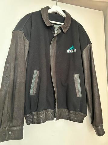 Adidas jack met leder mouwen maat XL beschikbaar voor biedingen