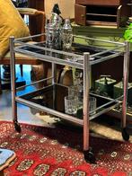 Art-Deco Bauhaus drank trolley, bijzettafel, Ophalen