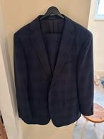 Suitssuply donker blauw pak geruid maat 54 sienna, Kleding | Heren, Kostuums en Colberts, Verzenden, Zo goed als nieuw, Maat 52/54 (L)