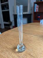 Vintage solifleur spijkervaasje, Huis en Inrichting, Gebruikt, Overige kleuren, Ophalen of Verzenden, Glas