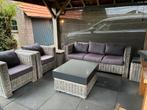 Rotan loungeset, Ophalen, Zo goed als nieuw, Hocker