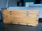 houten kist, Huis en Inrichting, Woonaccessoires | Kisten, 150 tot 200 cm, Teakhout, Gebruikt, 50 tot 75 cm