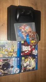 Ps4 zwart 500gb incl 1 controller zwart + 6 games, Spelcomputers en Games, Ophalen of Verzenden, Zo goed als nieuw, Met 1 controller