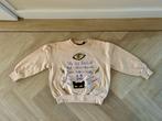 Z.g.a.n. Beige trui met print cat Mini Rodini, mt 122 / 128, Jongen of Meisje, Trui of Vest, Ophalen of Verzenden, Zo goed als nieuw