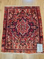 Handgeknoopt perzisch tapijt heriz 100x83, Info@SlatsAntiek.nl, Crème, 100 tot 150 cm, Perzisch