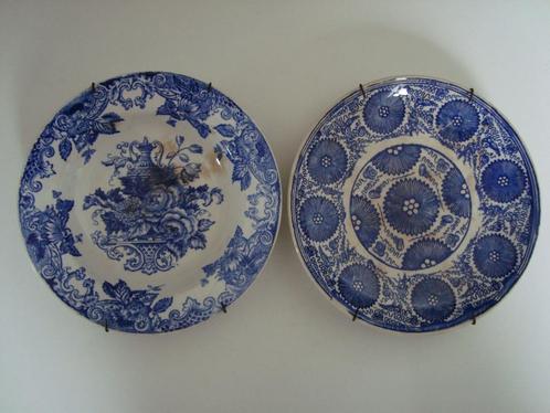 Bord wandbord Petrus Regout Maastricht, 2 stuks in 1 koop, Antiek en Kunst, Antiek | Wandborden en Tegels, Ophalen