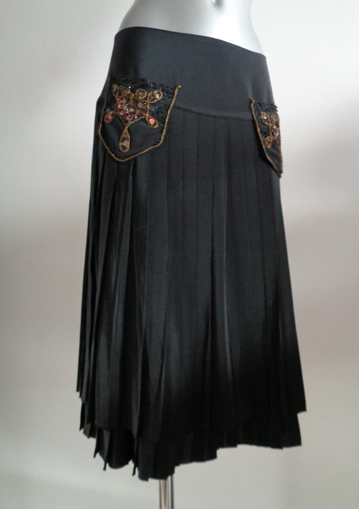 Bruno Antognini 100% zijden rok maat 42 Nieuw met kaartje, Kleding | Dames, Rokken, Nieuw, Maat 42/44 (L), Zwart, Knielengte, Ophalen of Verzenden