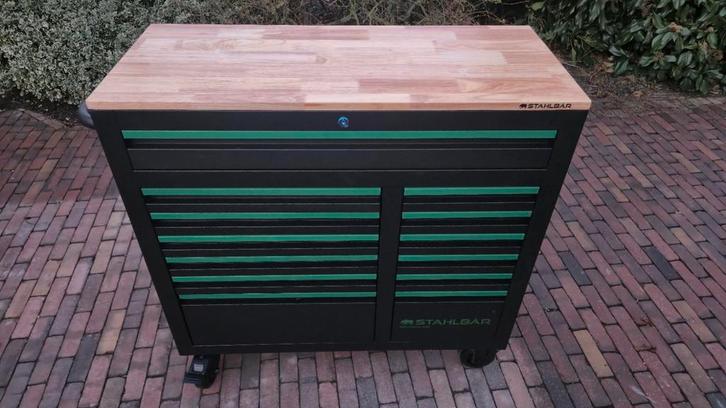 Stahlbar gereedschapswagen, Doe-het-zelf en Verbouw, Gereedschapskisten, Nieuw, Gevuld, Ophalen of Verzenden