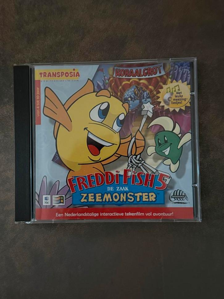 Freddi Fish 5: De Zaak Zeemonster - PC Game, Spelcomputers en Games, Games | Pc, Gebruikt, Avontuur en Actie, 1 speler, Vanaf 3 jaar