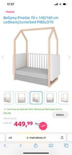 Kinderbed bell amy, Ophalen of Verzenden, Gebruikt, 140 tot 160 cm, Lattenbodem