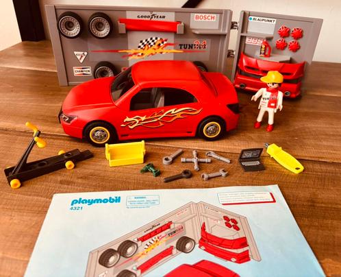Playmobil sportwagen met werkplaats set 4321!!, Kinderen en Baby's, Speelgoed | Playmobil, Gebruikt, Complete set, Ophalen of Verzenden