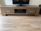 Massief donker houten tv meubel!, Ophalen, Gebruikt, 150 tot 200 cm, Minder dan 100 cm