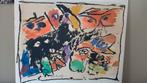 Pierre-Alechinsky. "Foulard"(cobra)., Antiek en Kunst, Ophalen