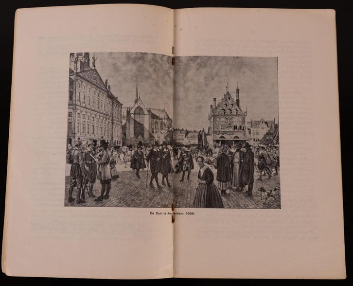 schoolplaat boekje – De Dam te Amsterdam, Antiek en Kunst, Antiek | Schoolplaten, Geschiedenis, Verzenden